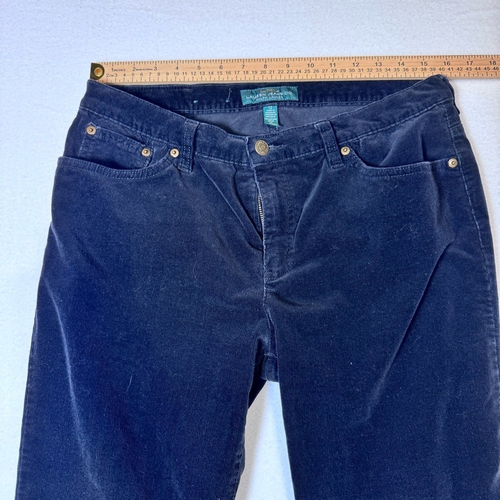 Lauren Ralph Lauren Black corduroy Women Jeans sz 12 - Picture 4 of 8